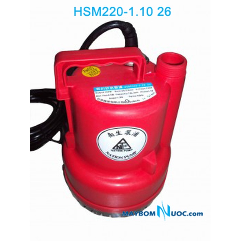 Máy bơm chìm mini Nation Pump HSM225-1.10 265 1 Máy bơm chìm mini Nation Pump HSM225-1.10 265