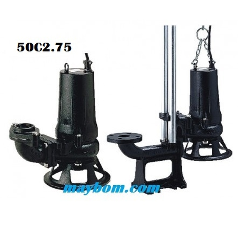 Máy bơm chìm nước thải TSURUMI 50C2.75 cánh cắt 2 Máy bơm chìm nước thải TSURUMI 50C2.75 cánh cắt
