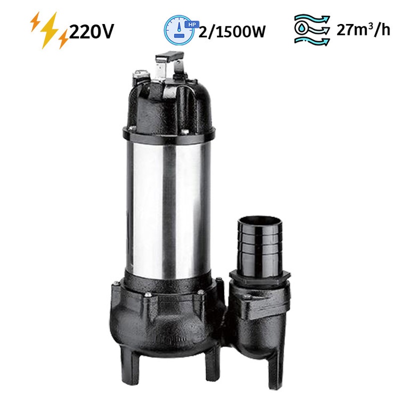 Máy bơm chìm nước thải, hút hố móng bùn loãng APP SV-1500 công suất lớn 1 Máy bơm hút hố móng bùn loãng APP SV-1500/1500T