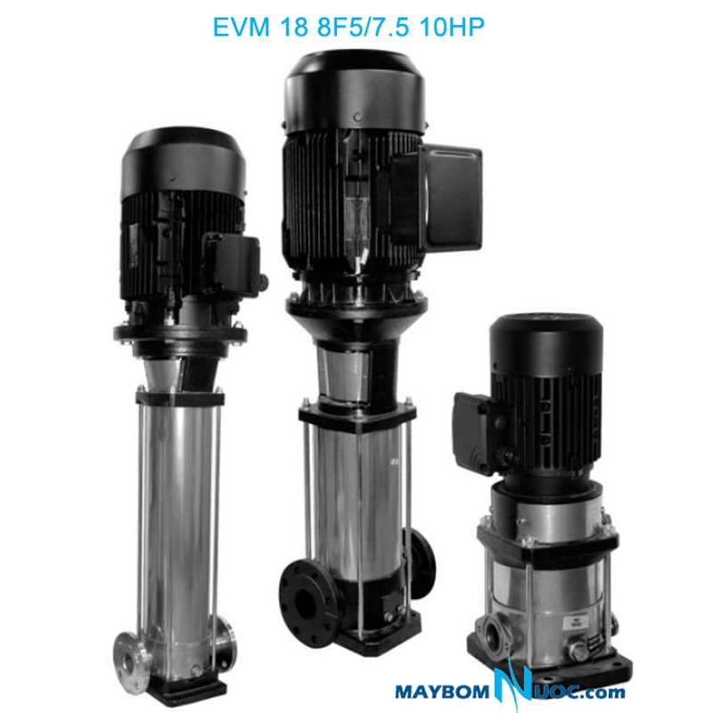 Máy bơm ly tâm trục đứng EVM 18 8F5/7.5 10HP 1 Máy bơm ly tâm trục đứng EVM 18 8F5/7.5 10HP