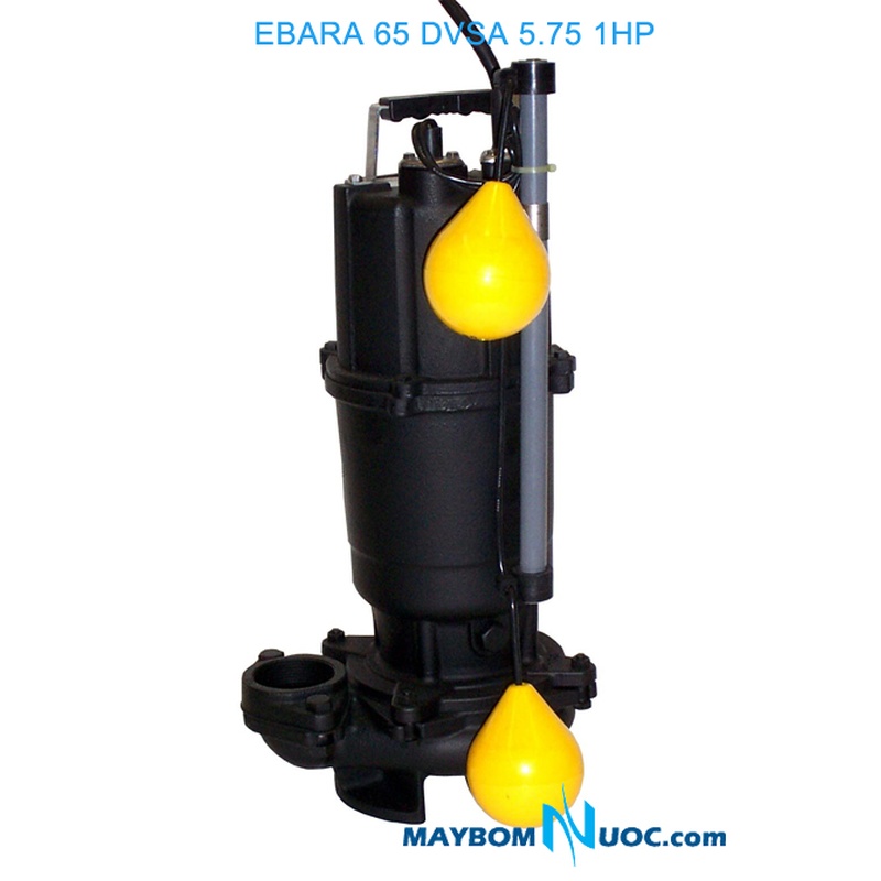 Máy bơm nước thải EBARA 65 DVSA 5.75 1HP có 2 phao 1 Máy bơm nước thải EBARA 65 DVSA 5.75 1HP có 2 phao