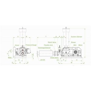 Máy thổi khí Heywel RSS-65 7.5HP 7 Máy thổi khí Heywel RSS-65 7.5HP