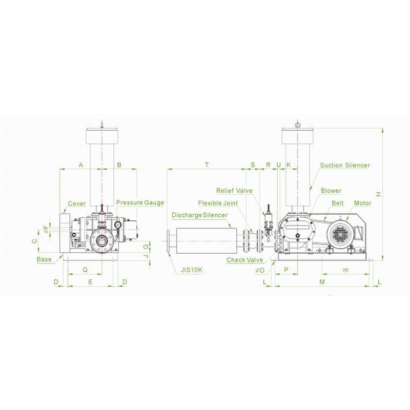 Máy thổi khí Heywel RSS-65 7.5HP 3 Máy thổi khí Heywel RSS-65 7.5HP