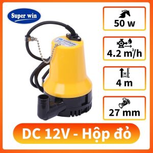 Máy bơm chìm SuperWin DC12v-hộp đỏ